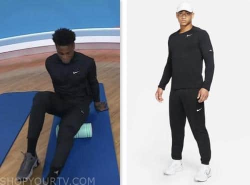 the today show, joe holder, black nike top and sweatpants