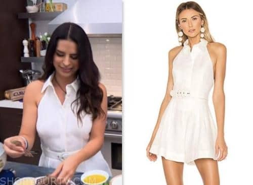 Ani Mezerhane, the today show, white halter belted romper dress