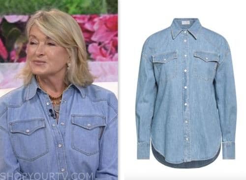 martha stewart, the today show, hoda and jenna, denim shirt