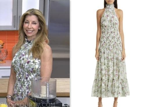 Shereen Pavlides, the today show, floral halter smocked dress
