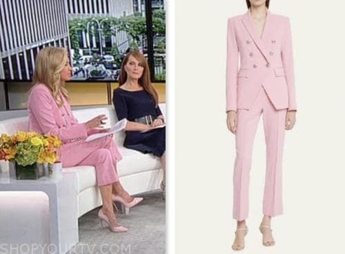 kayleigh mcenany, outnumbered, pink blazer and pant suit, fox news fashion