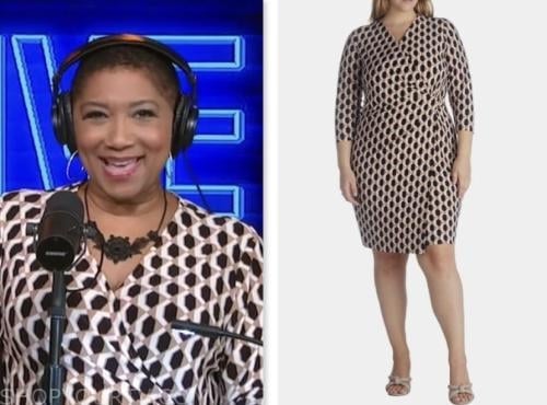 deja vu, live with kelly and mark, geometric wrap dress