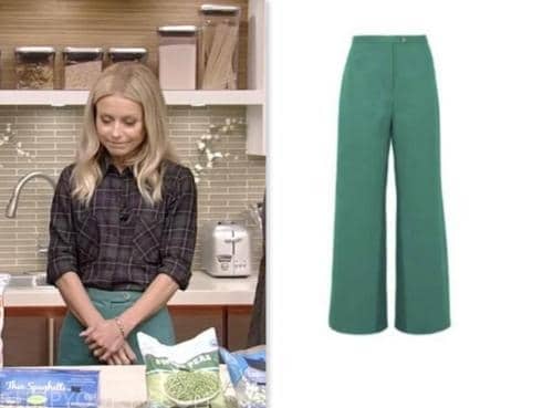 kelly ripa, live with kelly and mark, green pants