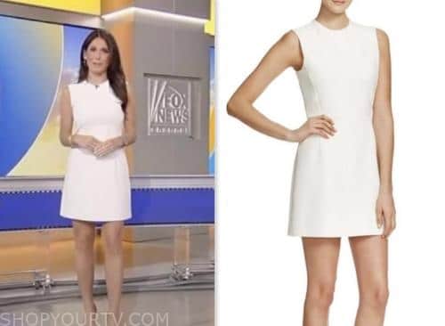 fox and friends, fox news fashion, white dress, brooke singman