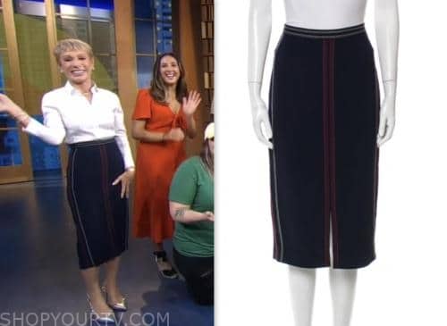 Good Morning America: June 2023 Barbara Corcoran's Navy Blue Contrast ...