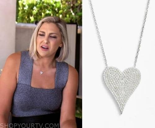 Real Housewives of Orange County: Season 17 Episode 3 Heather's Silver Airplane  Necklace