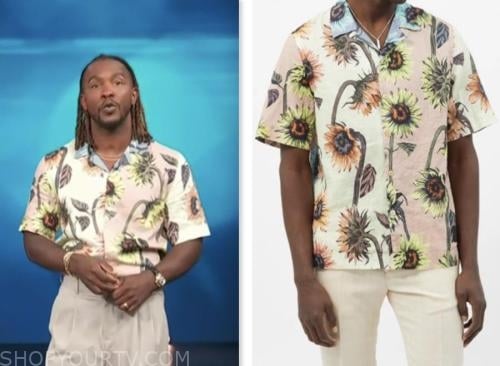 Access Hollywood: June 2023 Scott Evans's Multicolor Sunflower Print ...