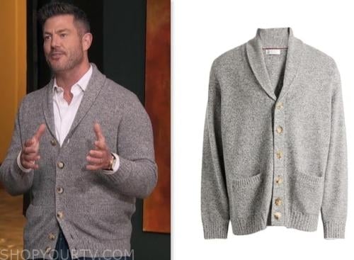 jesse palmer, the bachelorette, grey cardigan