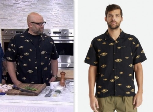 the today show, black eye print shirt, mark anderson