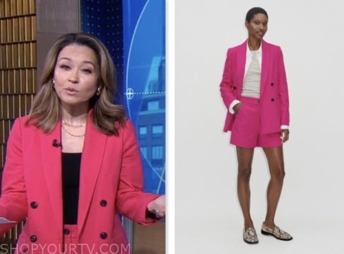 Good Morning America: July 2023 Eva Pilgrim's Pink Tweed Double ...