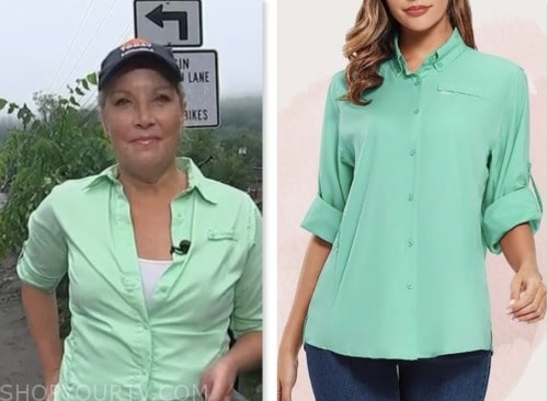 kristen dahlgreen, the today show, mint green shirt