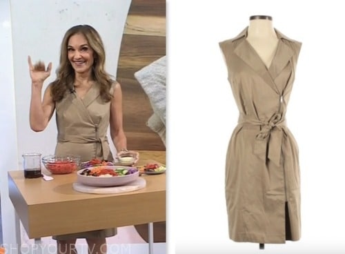 joy bauer, the today show, khaki trench dress