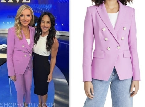 kayleigh mcenany, the five, purple blazer and pant suit, fox news fashion