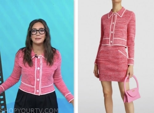 savannah sellers, the today show, pink cardigan top