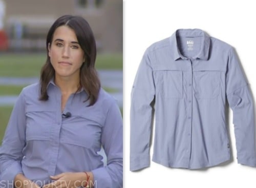 maggie vespa, blue purple shirt, the today show