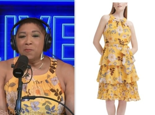 deja vu, yellow floral dress, live with kelly and mark