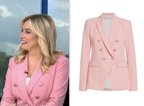 Jacqui Heinrich, america reports, pink double breasted blazer, fox news fashion