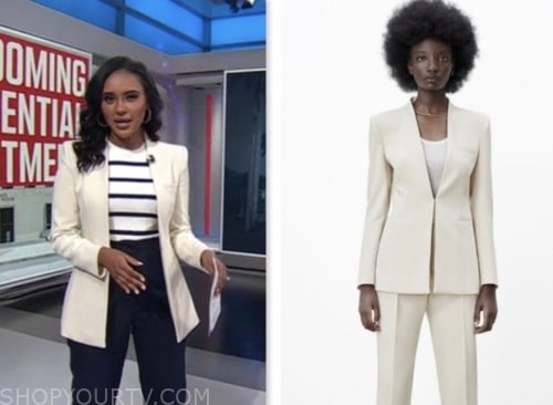 CNN News Central: July 2023 Rahel Solomon's White Blazer | Shop Your TV