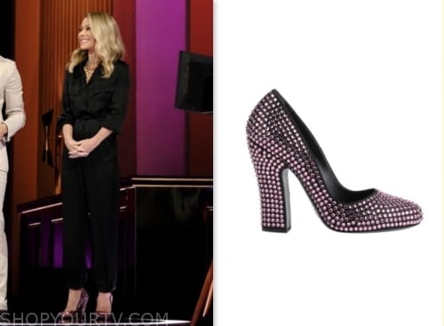 kelly ripa, pink embellished heels, generation gap