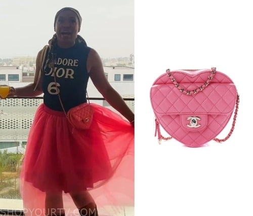 Paris Station Shop Authentic Louis Vuitton Pink Calfskin Gradient Love Lock Heart Bag Charm