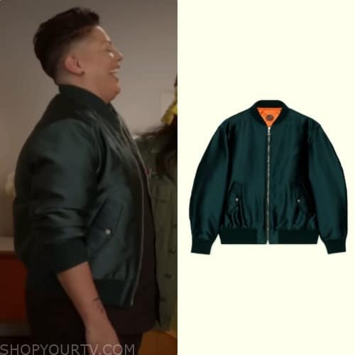 And Just Like That S02 Carrie Bradshaw Green Bomber Jacket