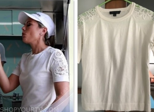 the today show, white lace tee, dylan dreyer