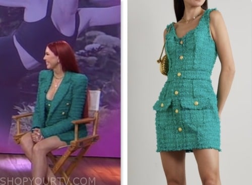 Dr. Stacie Stephenson, gma3, good morning america, green tweed dress