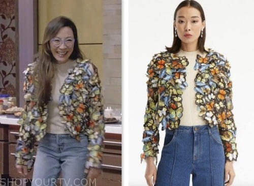 michelle yeoh, live with kelly and mark, butterfly jacket