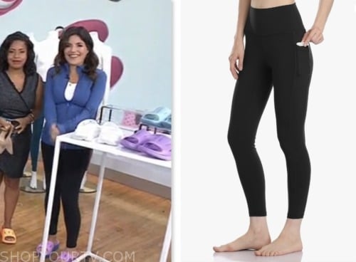 the today show, adrianna brach, black pocket leggings
