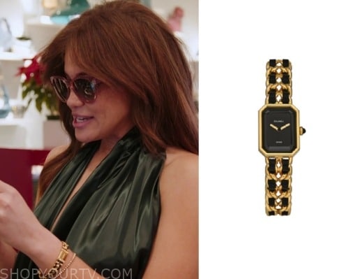 Real Housewives of New York City: Season 14 Episode 6 Brynn's Black/Gold  Braided Chanel Watch