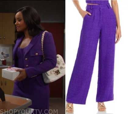 Days of Our Lives: August 2023 Chanel's Purple Trousers | Shop Your TV