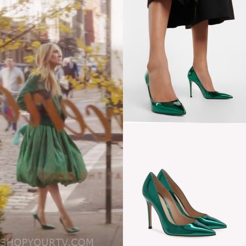 And Just Like That: Season 2 Episode 9 Carrie’s Green Pumps | Shop Your TV