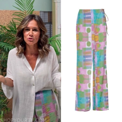 Casados no Paraíso: Season 1 Episode 1 Claudia’s Printed Pants | Shop ...