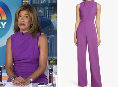 the today show, purple jumpsuit, hoda kotb