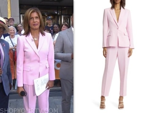 the today show, hoda kotb, hoda and jenna, pink blazer and pant suit