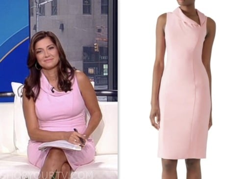 fox and friends, fox news fashion, pink dress, rachel campos duffy
