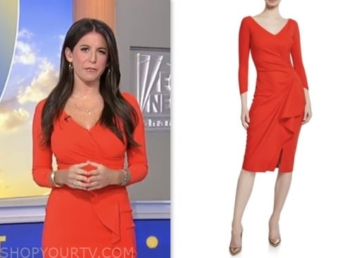 brooke singman, fox and friends, fox news fashion, red dress