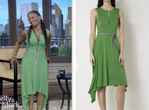 LaChanze, green dress, live with kelly and mark