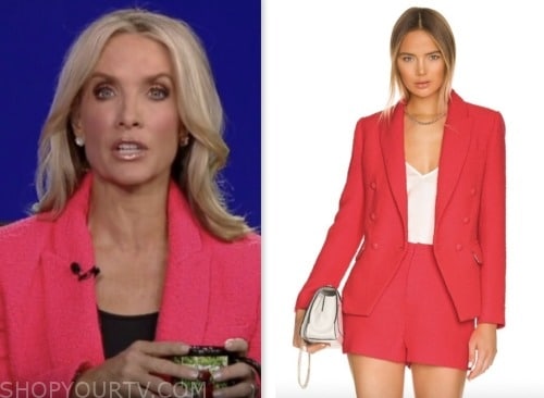 dana perino, the five, fox news fashion, pink tweed blazer