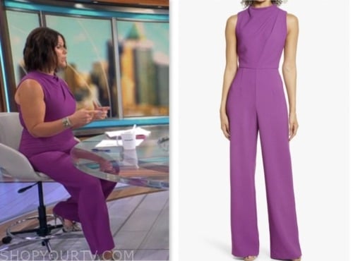 dana jacobson, purple jumpsuit, cbs mornings