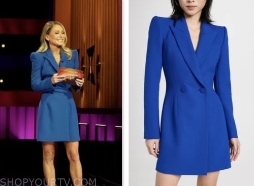 kelly ripa, generation gap, blue blazer dress