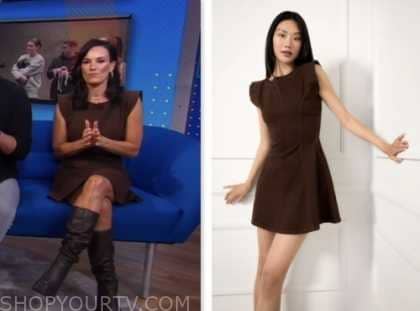 gma3, good morning america, brown mini dress, Heidi D'Amelio