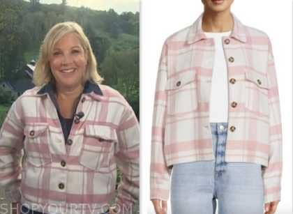 the today show, kristen dahlgren, pink plaid shirt jacket