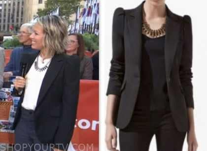 dylan dreyer, the today show, black blazer