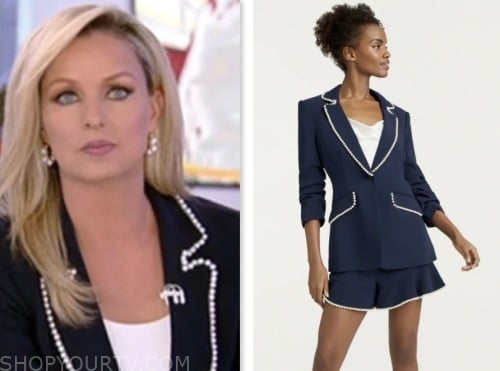 america reports, navy pearl trim blazer, fox news fashion, sandra smith