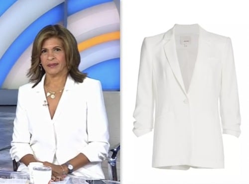 the today show, hoda kotb, white blazer