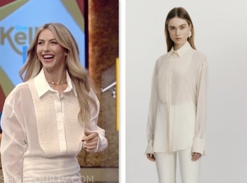 live with kelly and mark, ivory textured blouse, Julianne Hough
