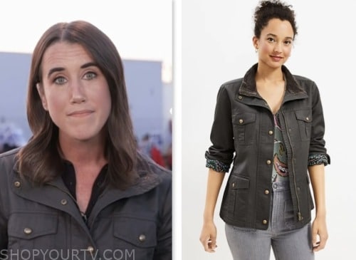 maggie vespa, the today show, brown field jacket
