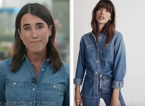 maggie vespa, denim shirt, nbc news daily