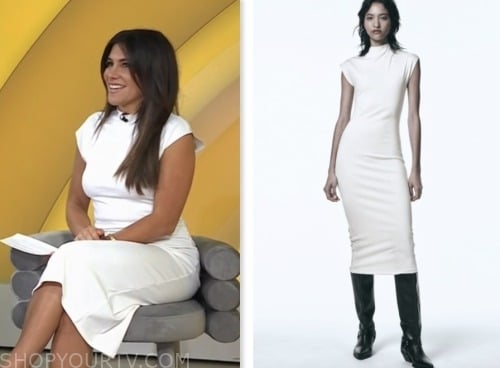 Joelle Garguilo, the today show, hoda and jenna, white midi dress